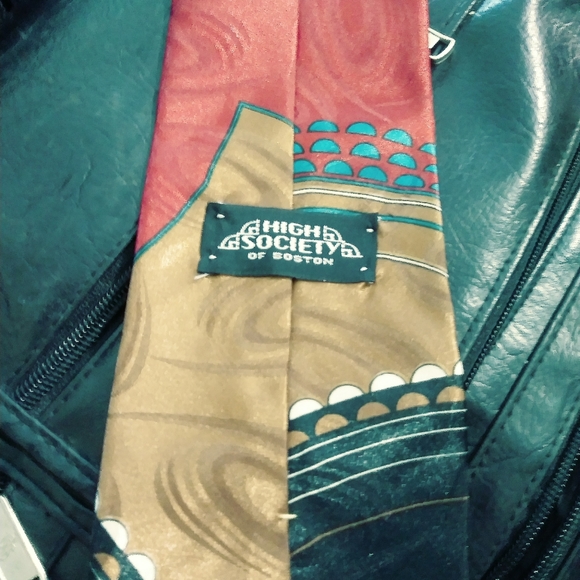 HIGH SOCIETY VINTAGE FABRIC TIE. - Picture 3 of 5